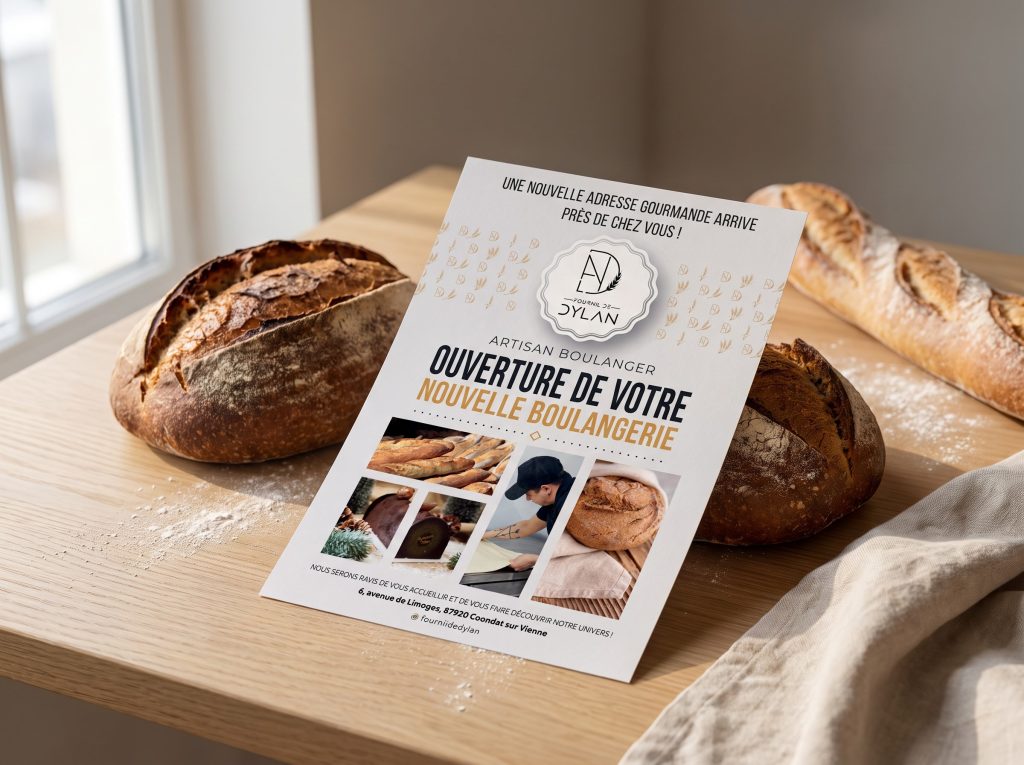 Le Fournil de Dylan – Flyer d’ouverture