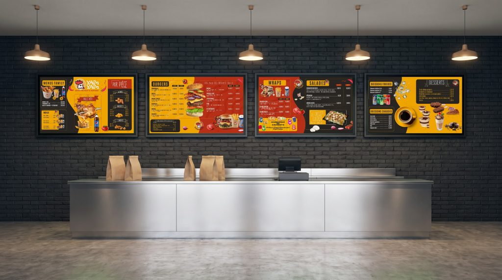 Yam Yam – Panneaux menus